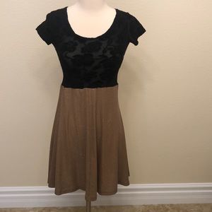 Black and Brown Dress with Sparkles